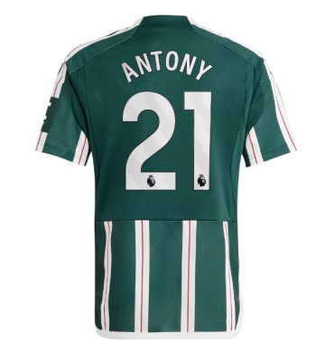 Manchester United Antony #21 Koszulka Wyjazdowych 2023-24 Krótki Rękaw